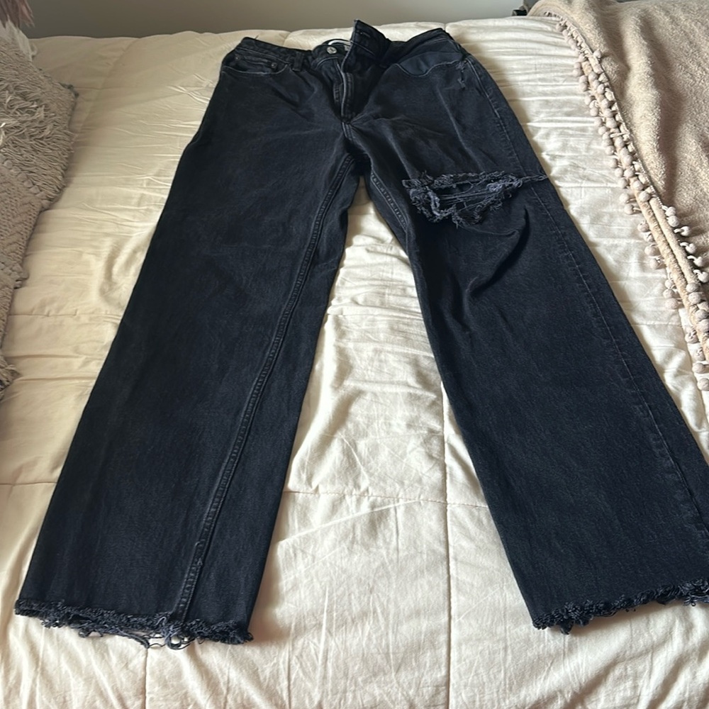 Abercrombie & Fitch Women's High Rise Jeans - Black